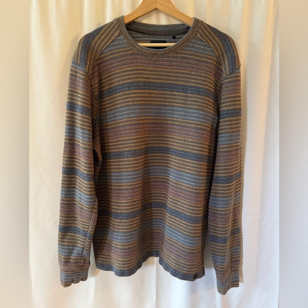 Prana Striped Multicolor Sweater Large